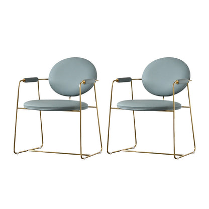 屋内グラムダイニングチェアキングルイバックアームチェア付き布張り