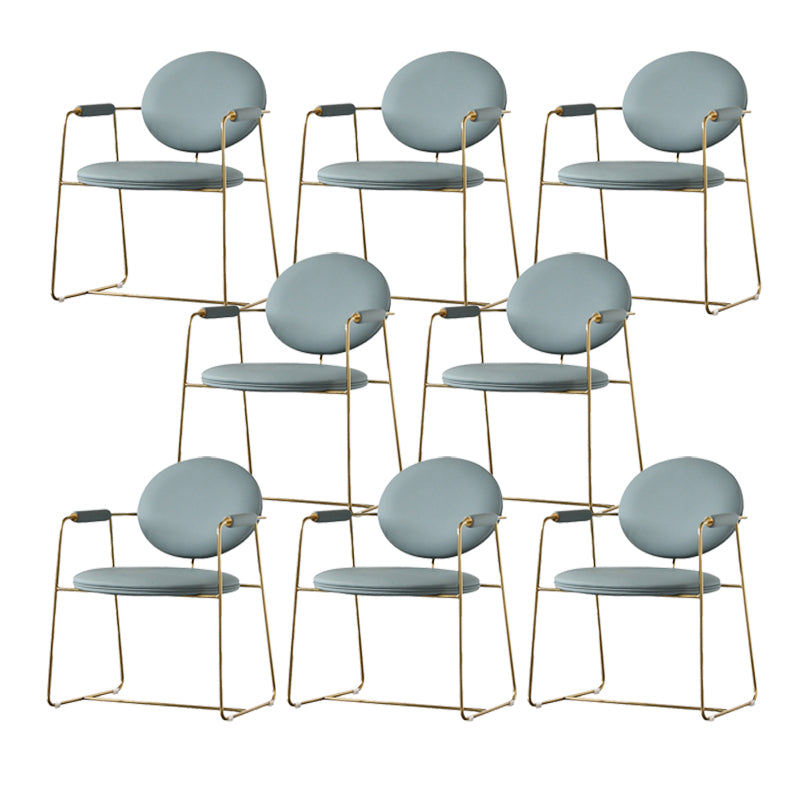 屋内グラムダイニングチェアキングルイバックアームチェア付き布張り