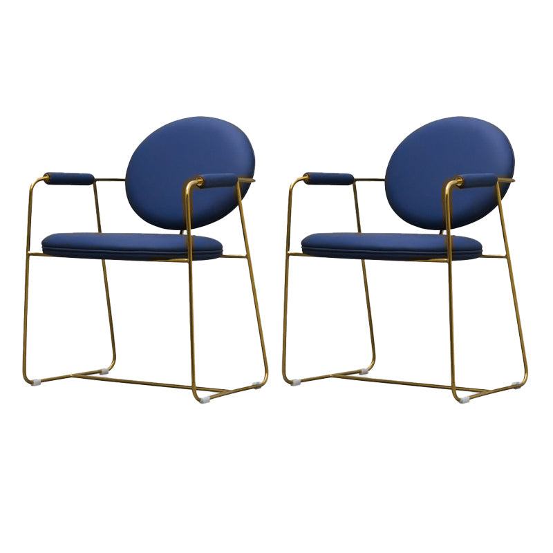 屋内グラムダイニングチェアキングルイバックアームチェア付き布張り