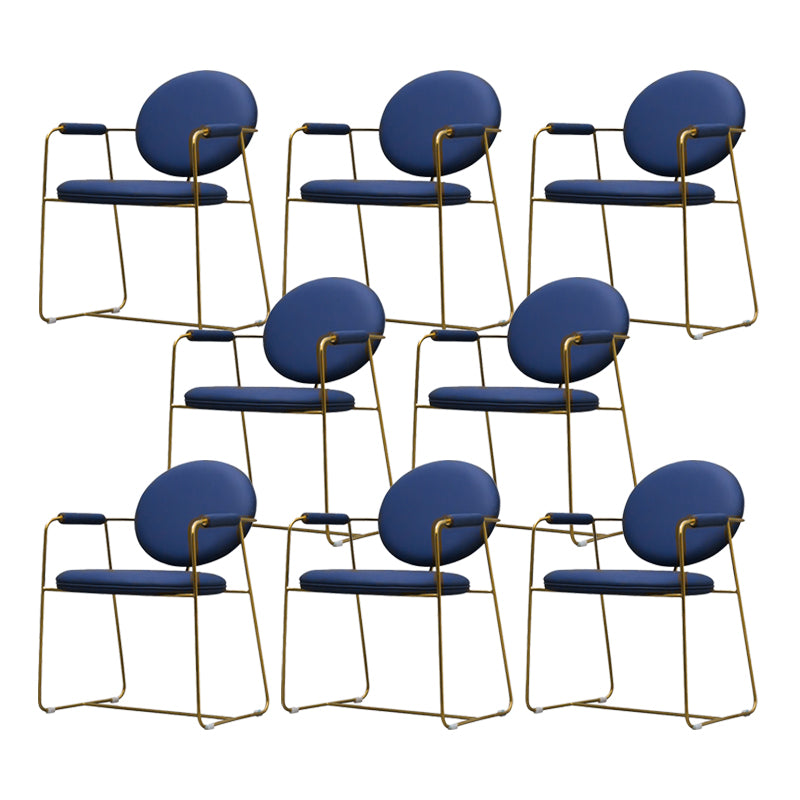 屋内グラムダイニングチェアキングルイバックアームチェア付き布張り