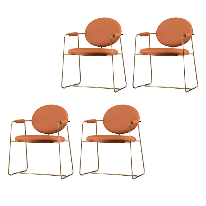 屋内グラムダイニングチェアキングルイバックアームチェア付き布張り