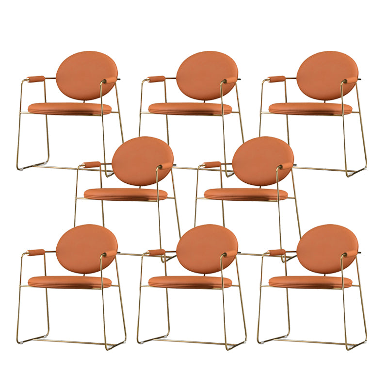 屋内グラムダイニングチェアキングルイバックアームチェア付き布張り