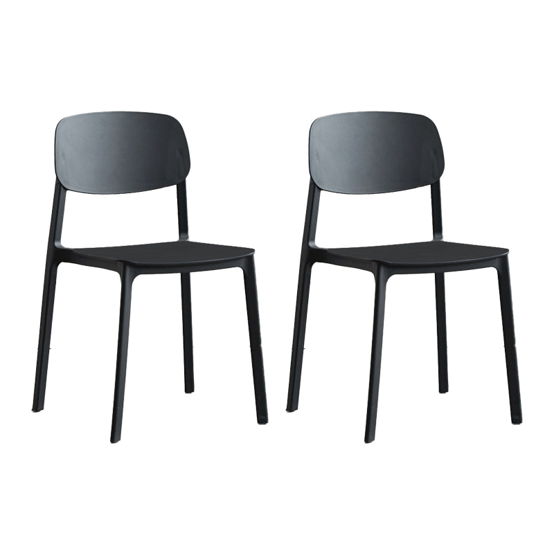 Sedia da pranzo per la sala da pranzo a casa sedia da pranzo con pila di plastica posteriore