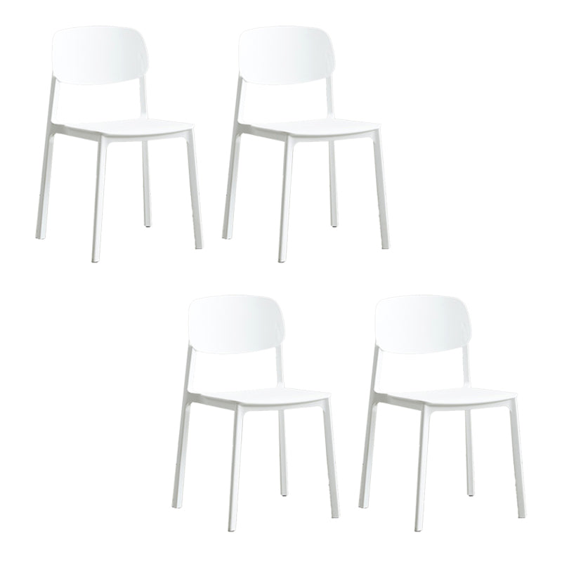Sedia da pranzo per la sala da pranzo a casa sedia da pranzo con pila di plastica posteriore