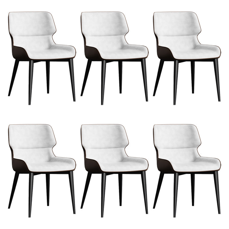 Chaises de salle à manger sans bras contemporaine avec rembourrage avec rembourrage