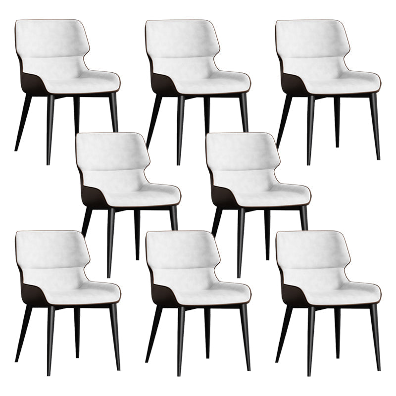 Chaises de salle à manger sans bras contemporaine avec rembourrage avec rembourrage