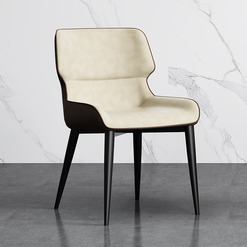 Chaises de salle à manger sans bras contemporaine avec rembourrage avec rembourrage