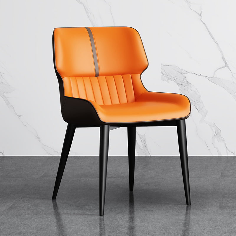 Chaises de salle à manger sans bras contemporaine avec rembourrage avec rembourrage