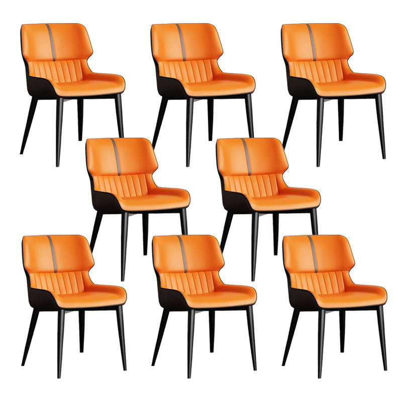 Chaises de salle à manger sans bras contemporaine avec rembourrage avec rembourrage