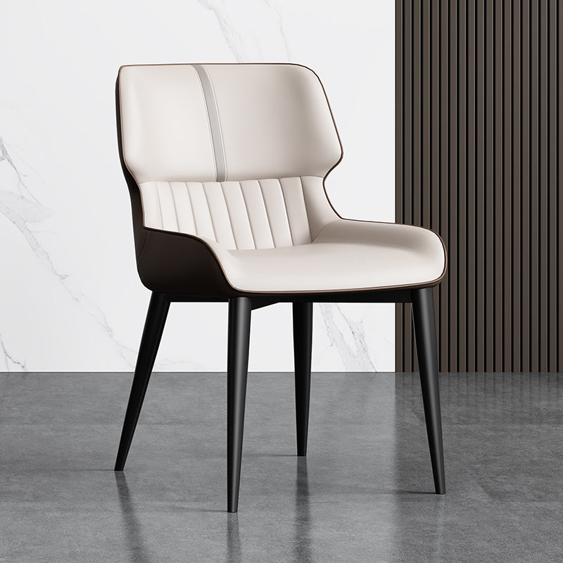 Chaises de salle à manger sans bras contemporaine avec rembourrage avec rembourrage