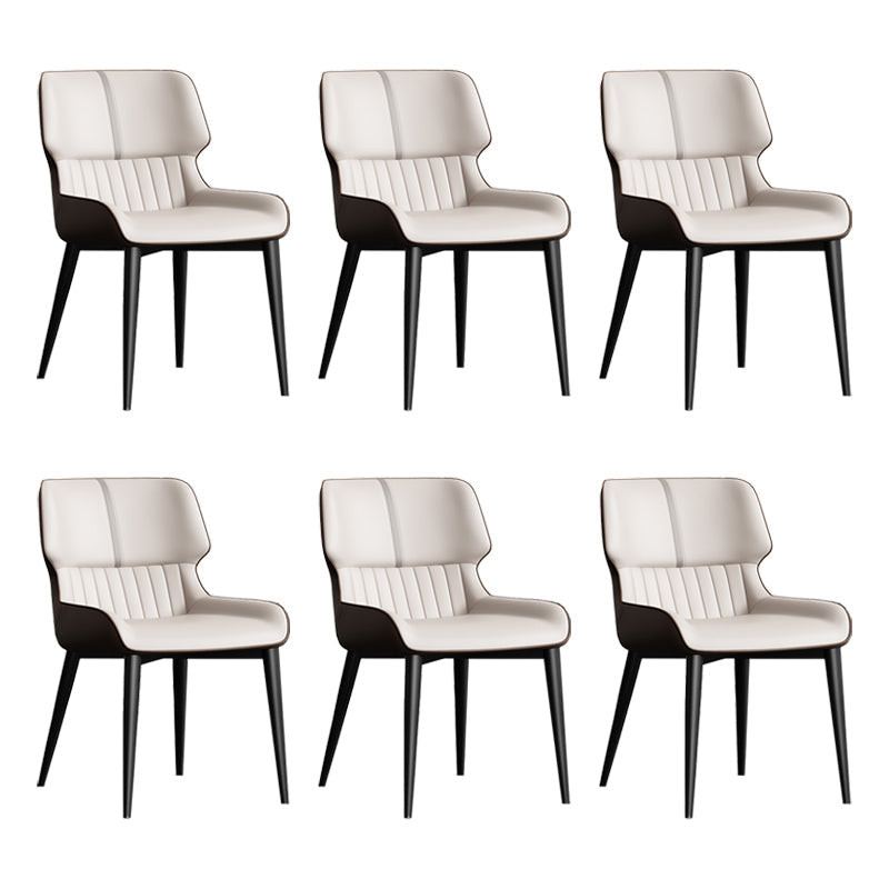 Chaises de salle à manger sans bras contemporaine avec rembourrage avec rembourrage
