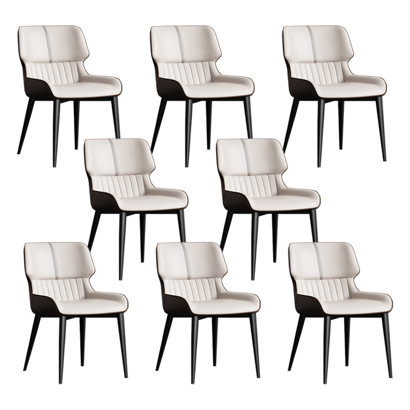 Chaises de salle à manger sans bras contemporaine avec rembourrage avec rembourrage