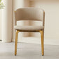 Home Indoor Side Chair Glam Upholstered Armless Chair in Beige