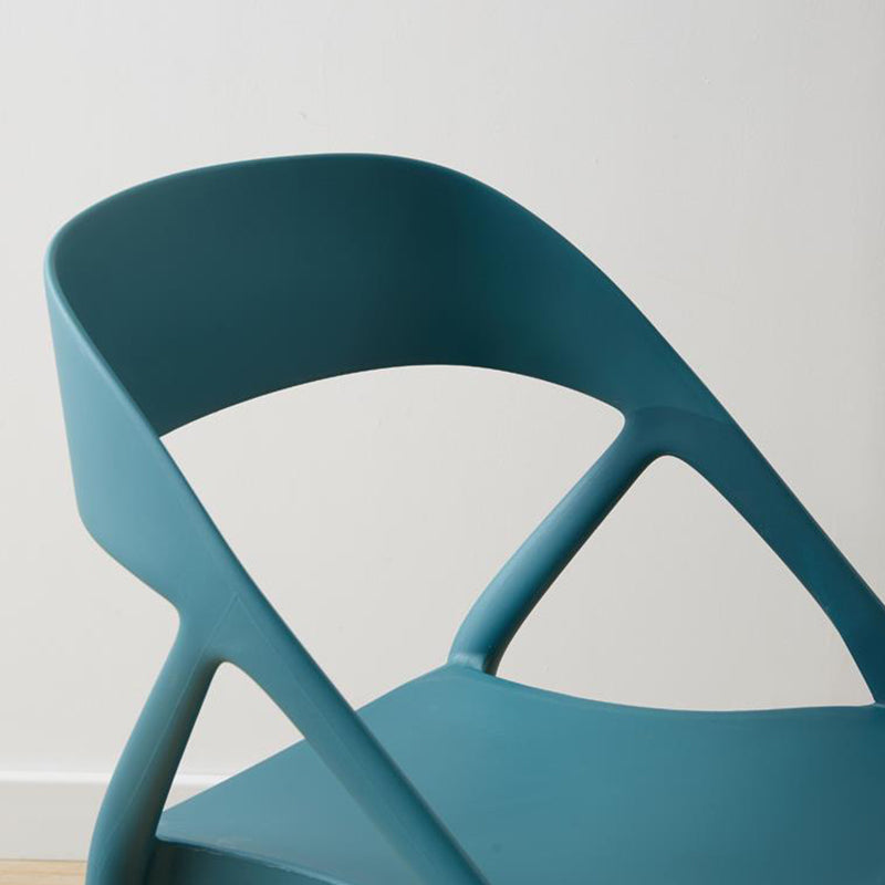 Sedia da casa sedia da pranzo in plastica intatta senza braccio sedia da cucina laterale