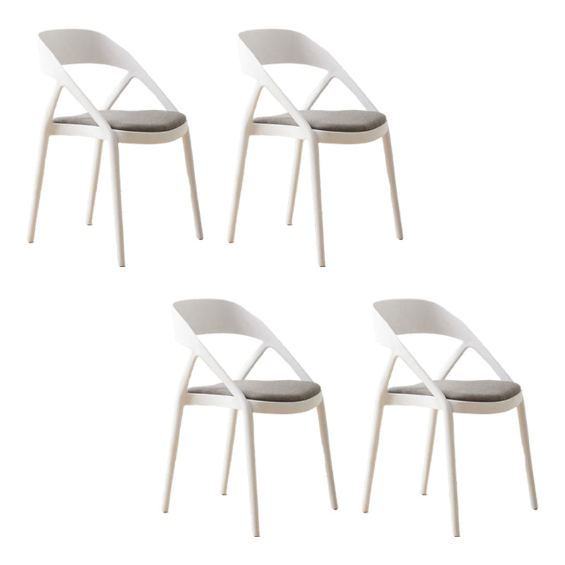 Sedia da casa sedia da pranzo in plastica intatta senza braccio sedia da cucina laterale