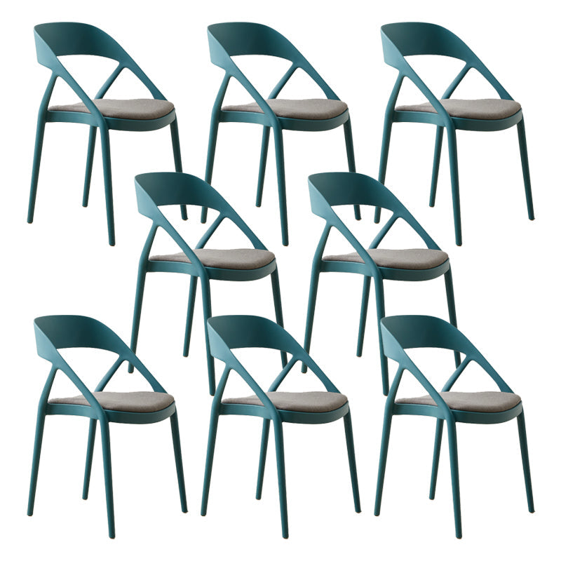 Sedia da casa sedia da pranzo in plastica intatta senza braccio sedia da cucina laterale