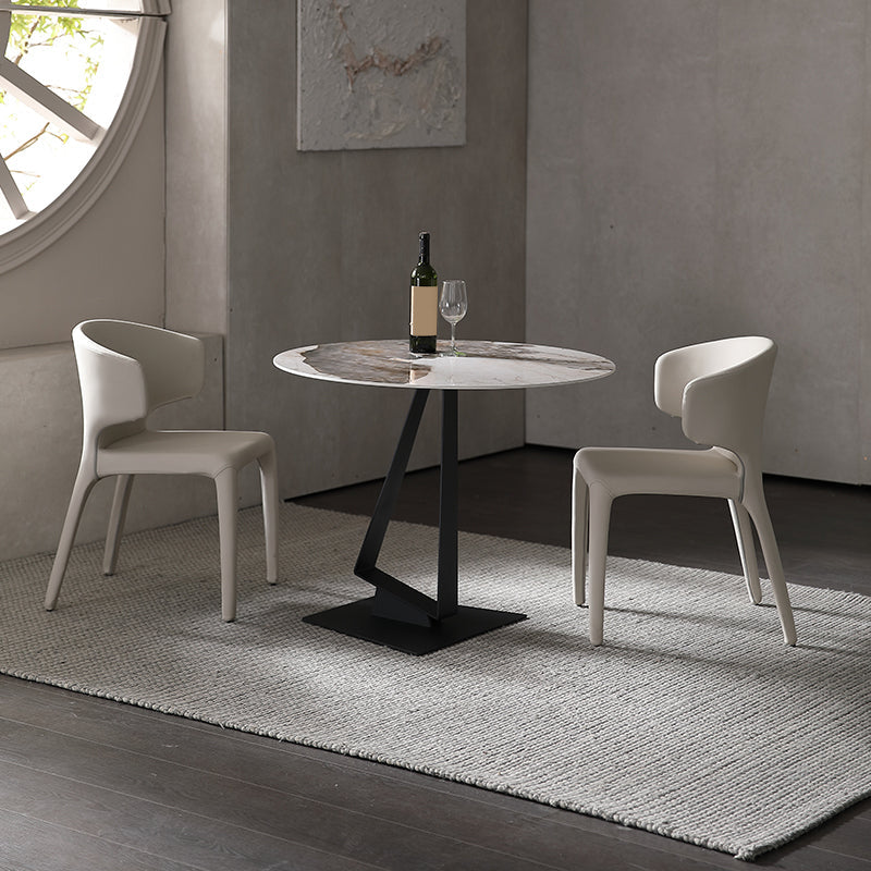 Chaises de salle à manger en faux cuir de cuisine