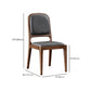 Chaise de salle à manger contemporaine Chaise latéral de jambes en bois massif en noyer