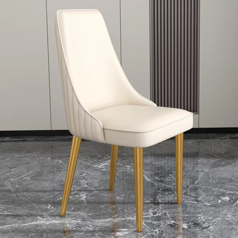 Sedie da pranzo e d'accento glamour Sedia laterale curva Parsons per interni