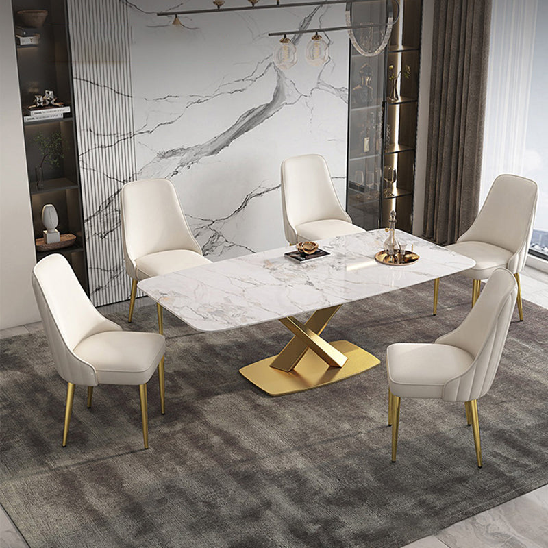 Sedie da pranzo e d'accento glamour Sedia laterale curva Parsons per interni