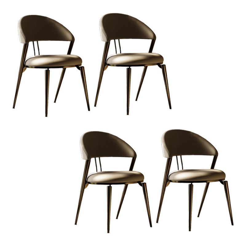 Sedia da pranzo a casa sedia laterale aperta.