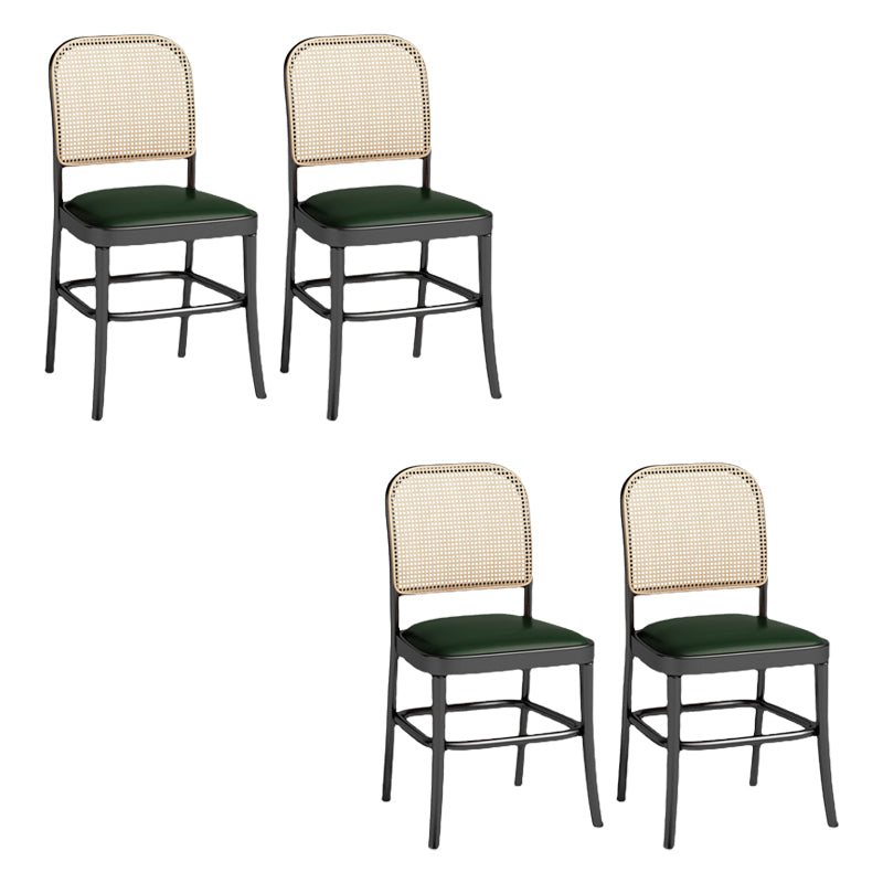 Sedia da pranzo con cucina in metallo contemporaneo sedia da pranzo aperta