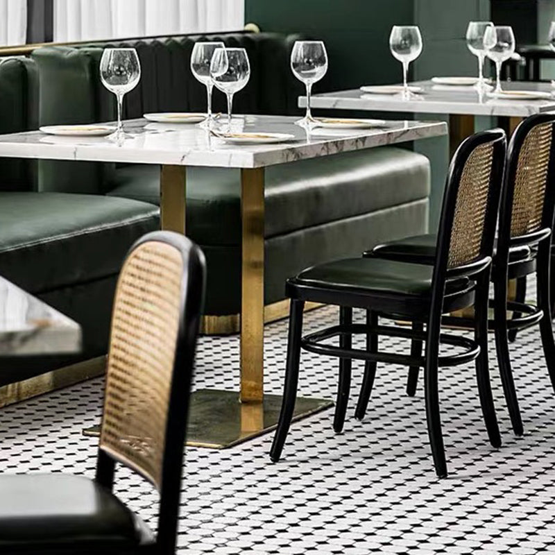 Sedia da pranzo con cucina in metallo contemporaneo sedia da pranzo aperta