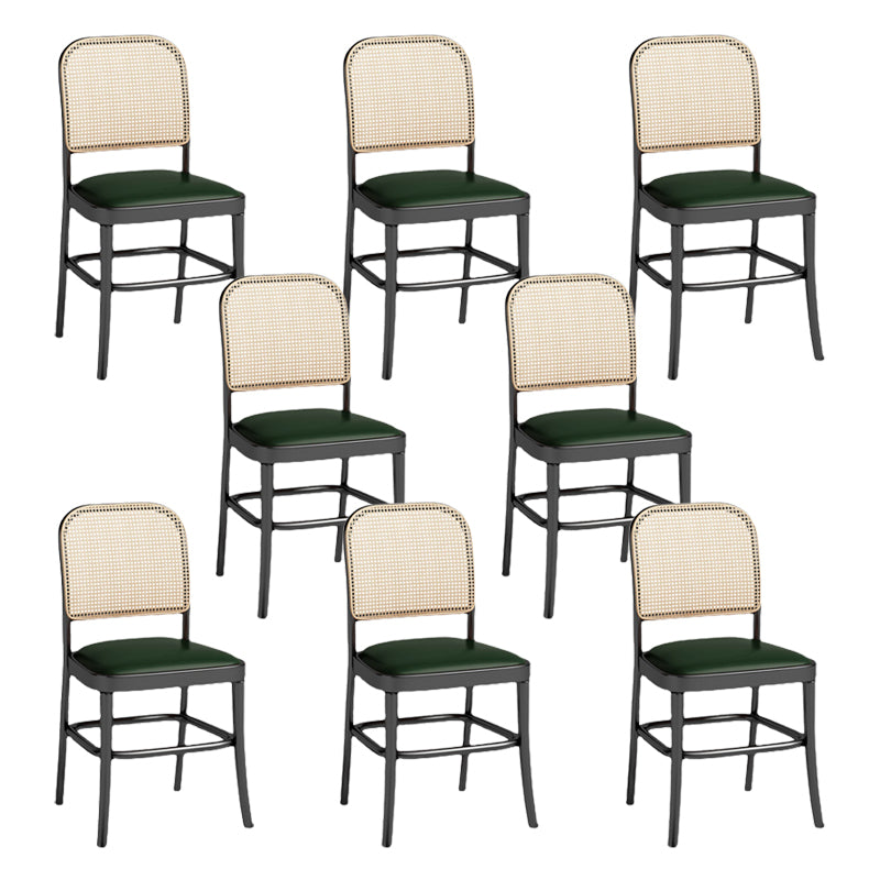 Sedia da pranzo con cucina in metallo contemporaneo sedia da pranzo aperta