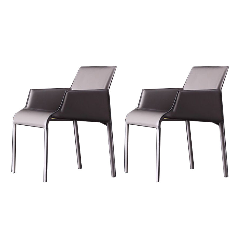 Home Faux Leather Side Chair Dining Room Parsons Dineren fauteuil