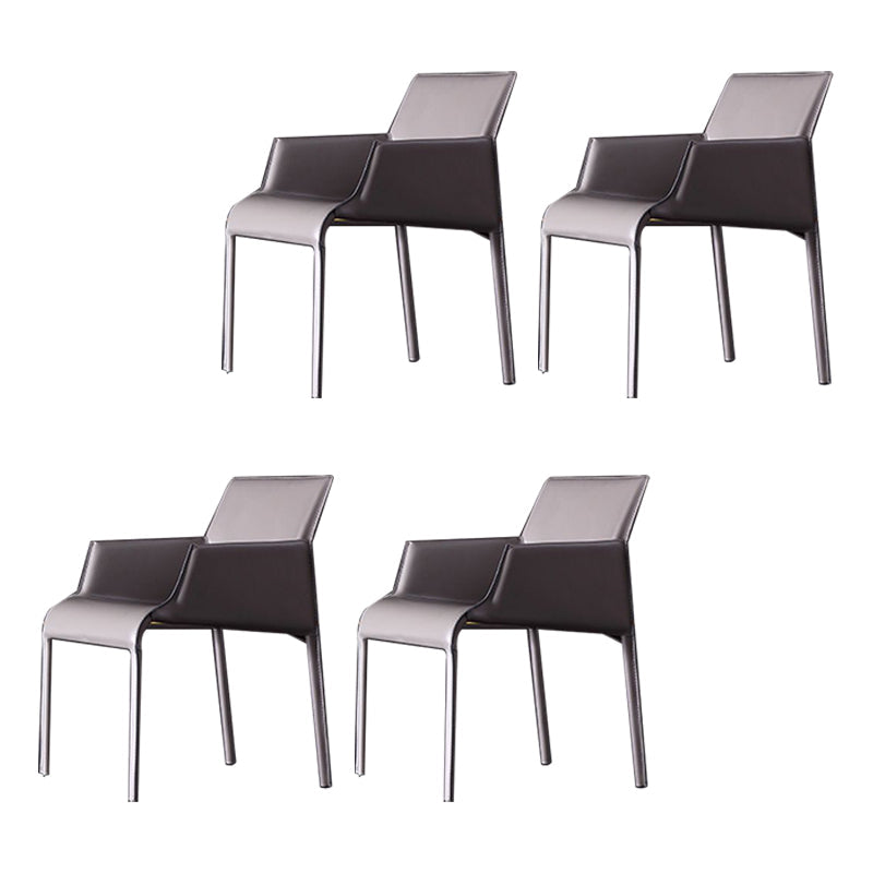 Home Faux Leather Side Chair Dining Room Parsons Dineren fauteuil