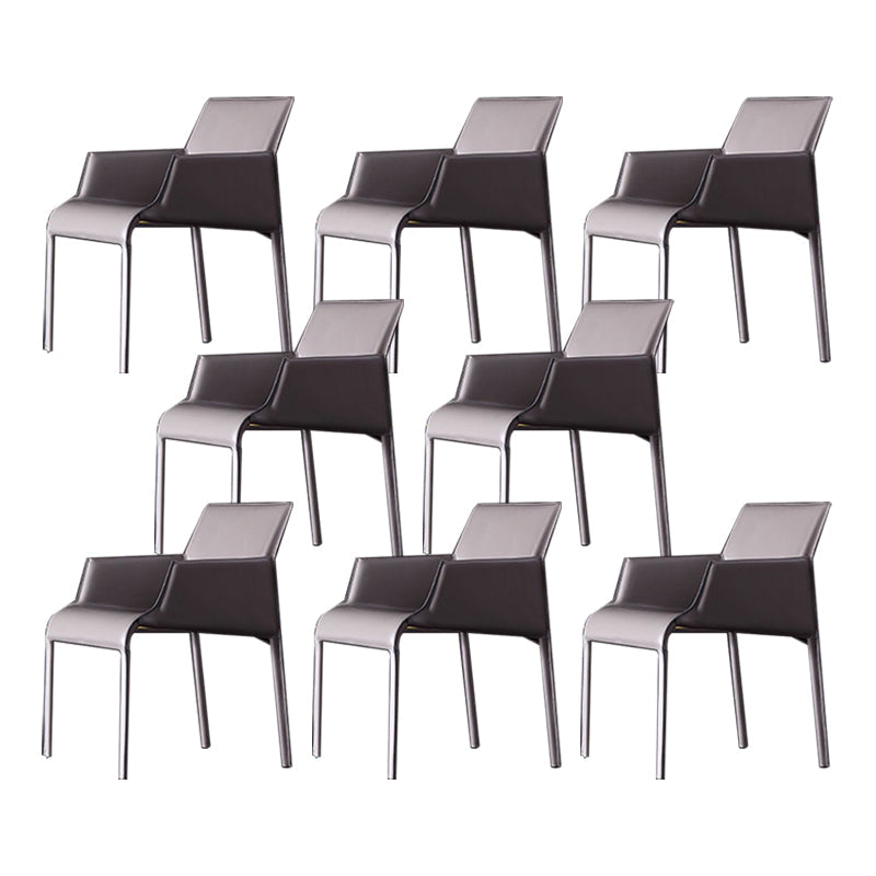 Home Faux Leather Side Chair Dining Room Parsons Dineren fauteuil