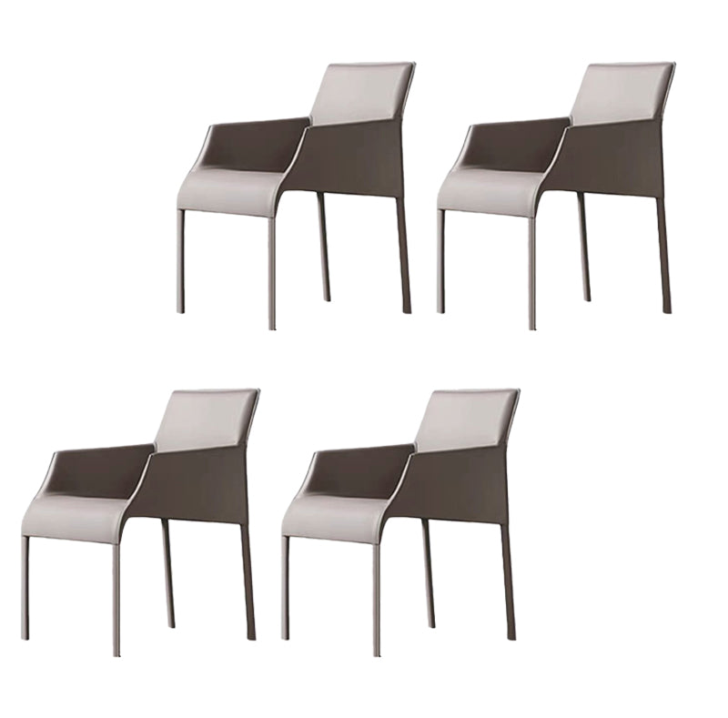 Home Faux Leather Side Chair Dining Room Parsons Dineren fauteuil