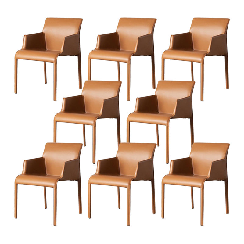 Home Faux Leather Side Chair Dining Room Parsons Dineren fauteuil