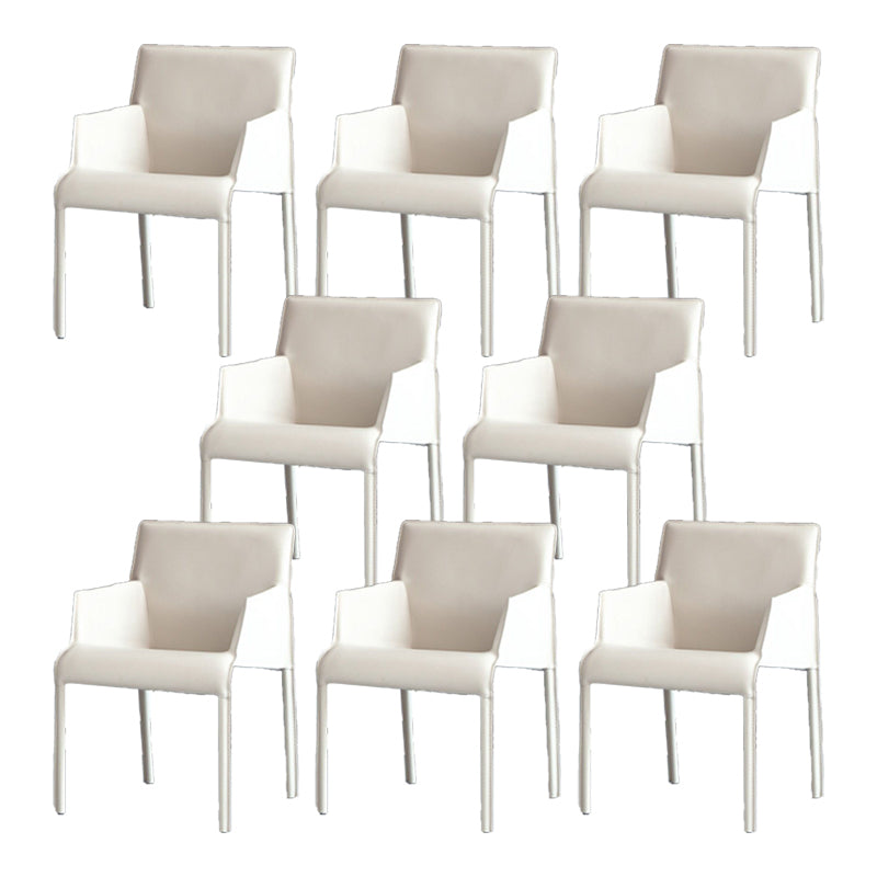 Home Faux Leather Side Chair Dining Room Parsons Dineren fauteuil