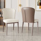 Faux Leather Side Chair Contemporary Armless Kitchen Dining Side Chair