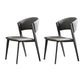 Contemporary Kitchen Dining Chairs Open Back Dining Side Chair Gray 2 Piece Set Clearhalo 'Dining Chairs' 'Dining Tables & Seating' 'dining_chair' 'furn' 'furn_dining_chair' 'Furniture' 'Kitchen & Dining Furniture' 6593731
