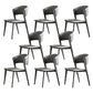 Contemporary Kitchen Dining Chairs Open Back Dining Side Chair Gray 8 Piece Set Clearhalo 'Dining Chairs' 'Dining Tables & Seating' 'dining_chair' 'furn' 'furn_dining_chair' 'Furniture' 'Kitchen & Dining Furniture' 6593737