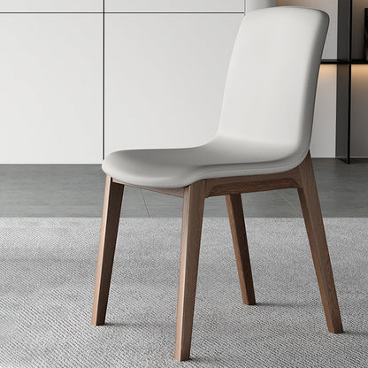 Chaise Parsons de chaise latéral moderne en cuir fausse avec rembourrage