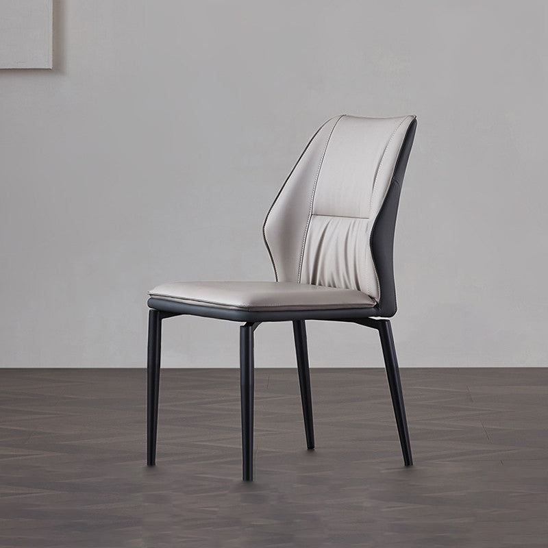 Industrial Dining Room Side Chair Metal Legs Wingback Chairs Clearhalo 'Dining Chairs' 'Dining Tables & Seating' 'dining_chair' 'furn' 'furn_dining_chair' 'Furniture' 'Kitchen & Dining Furniture' 6593757