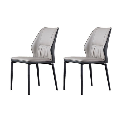 Industrial Dining Room Side Chair Metal Legs Wingback Chairs