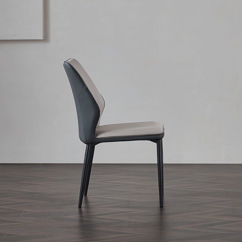 Industrial Dining Room Side Chair Metal Legs Wingback Chairs Clearhalo 'Dining Chairs' 'Dining Tables & Seating' 'dining_chair' 'furn' 'furn_dining_chair' 'Furniture' 'Kitchen & Dining Furniture' 6593761
