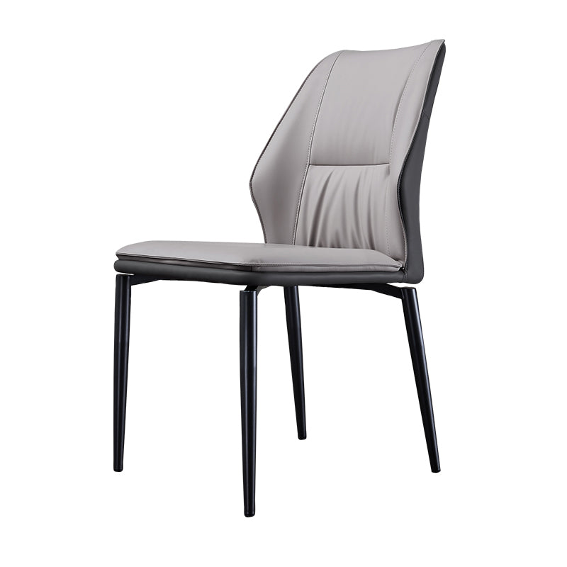 Industrial Dining Room Side Chair Metal Legs Wingback Chairs Clearhalo 'Dining Chairs' 'Dining Tables & Seating' 'dining_chair' 'furn' 'furn_dining_chair' 'Furniture' 'Kitchen & Dining Furniture' 6593764
