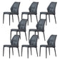 Industrial Dining Room Side Chair Metal Legs Wingback Chairs
