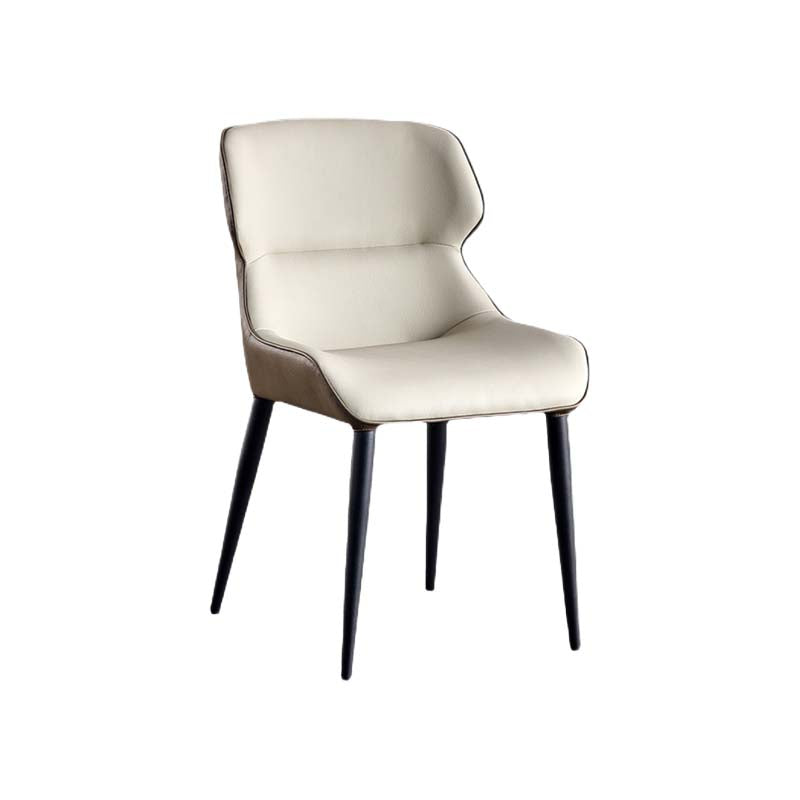 Faux Leather Kitchen Dining Side Chairs Wingback Side Chairs