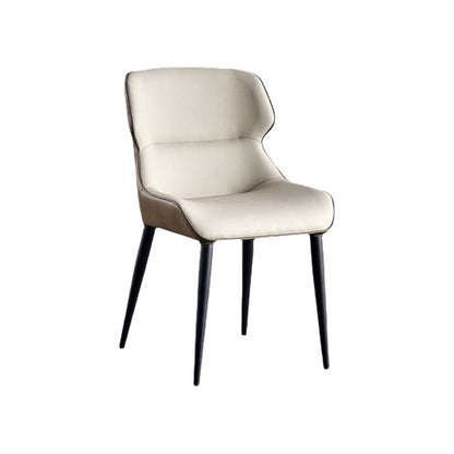 Faux Leather Kitchen Dining Side Chairs Wingback Side Chairs