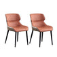 Faux Leather Kitchen Dining Side Chairs Wingback Side Chairs