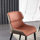 Faux Leather Kitchen Dining Side Chairs Wingback Side Chairs