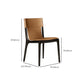 Faux Leather Kitchen Dining Side Chair Armless Dining Chair with Wood Legs