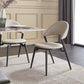 Armless Upholstered Dining Chairs Faux Leather Kitchen Dining Side Chair