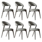 Armless Upholstered Dining Chairs Faux Leather Kitchen Dining Side Chair
